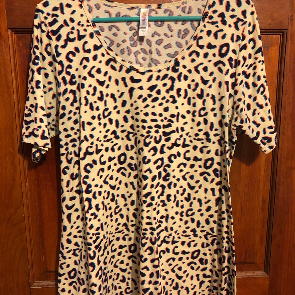 LulaRoe cheetah print top